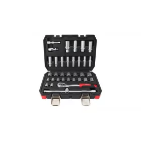   KROFtools Dugókulcs készlet 3/8” hajtással, 6–24 mm, mélyfejekkel, 35 részes (2035)