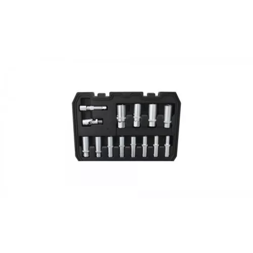 KROFtools Dugókulcs készlet 3/8” hajtással, 6–24 mm, mélyfejekkel, 35 részes (2035)