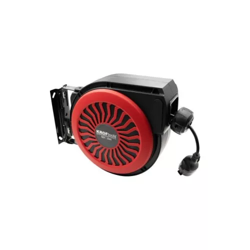 KROFtools Elektromos kábelcsévélő 15 m kihúzható kábellel és 1,5 m csatlakozókábellel, 3 × 1,5 mm², 230 V (2085)