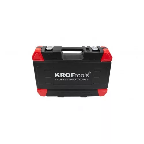 KROFtools Pneumatikus szeleprugó lenyomó készlet, 15 részes (Levegős szeleprugó összehúzó készlet) (2115)