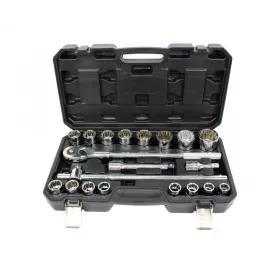   KROFtools 21 részes 3/4" dugókulcs készlet, 19-50mm (2122)
