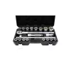 KROFtools Hatlapfejű dugókulcs készlet 3/4"-os , 21 darabos 19-50 mm (2123)