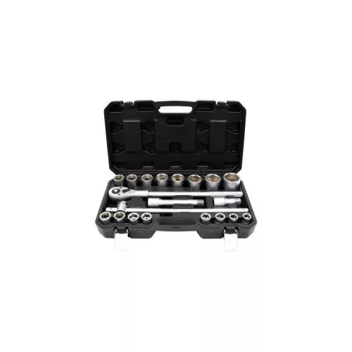 KROFtools Hatlapfejű dugókulcs készlet 3/4"-os , 21 darabos 19-50 mm (2123)