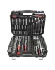 KROFtools Dugókulcs készlet 219 részes, 1/4”, 3/8” és 1/2”, racsnis hajtókarokkal (2218)