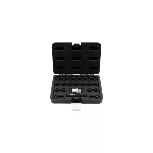 KROFtools Kerékőr leszedő készlet Audihoz, 22 részes, 1/2”, T40073 (3070)