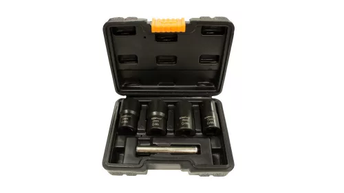 KROFtools Sérült csavar kiszedő készlet, 1/2", 17-22mm, 5 részes (K-3075)
