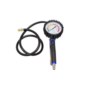   KROFtools KERÉKFÚVATÓ PISZTOLY NYOMÁSMÉRŐVEL (0–170 PSI, NAGY PONTOSSÁGÚ) 1 méter tömlő (3502)
