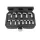 KROFtools Csuklós körmöskulcs készlet 3/8", 12 részes – 8–19 mm (3830)