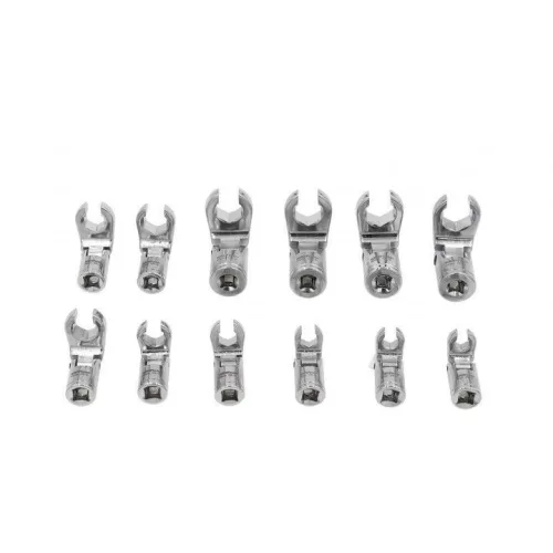 KROFtools Csuklós körmöskulcs készlet 3/8", 12 részes – 8–19 mm (3830)