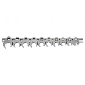   KROFtools Hollanderkulcs fej készlet 3/8”, 10 részes, nyitott villás dugókulcs 10–22 mm (3835)