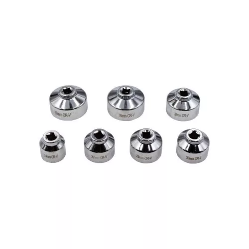 KROFtools Olajszűrőkulcs-készlet 3/8″ meghajtással, 24–38 mm, 7 részes (4087)
