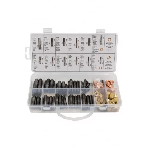 KROFtools Tőcsavar és anya készlet autóipari csonkokhoz, M8/M10, 100 részes (4403)