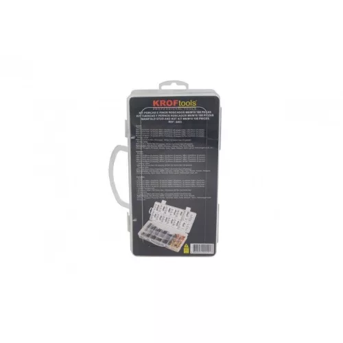 KROFtools Tőcsavar és anya készlet autóipari csonkokhoz, M8/M10, 100 részes (4403)