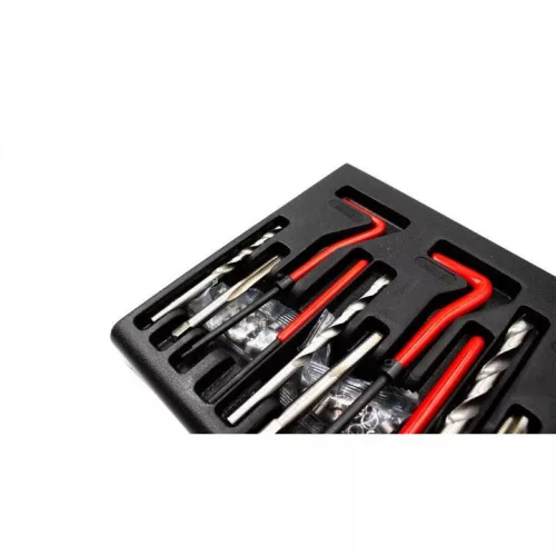 KROFtools Menetjavító készlet spirálbetétekkel M5–M12, 131 részes (4460)