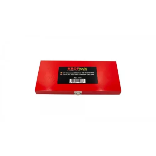 KROFtools Menetjavító készlet spirálbetétekkel M5–M12, 131 részes (4460)
