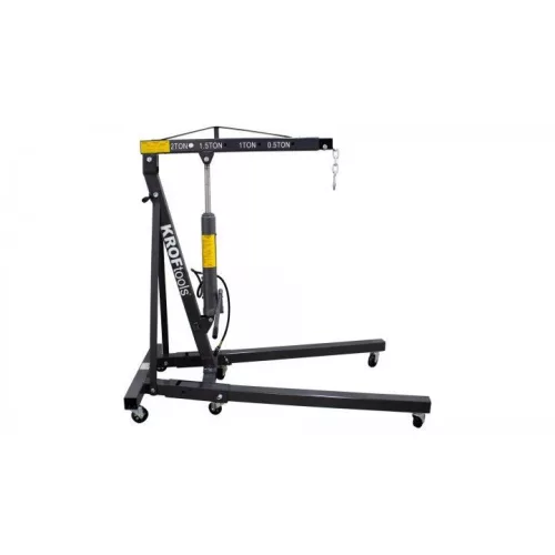 KROFtools Műhelydaru motorkiemeléshez 2 t, kézi és pneumatikus működtetéssel (4865)
