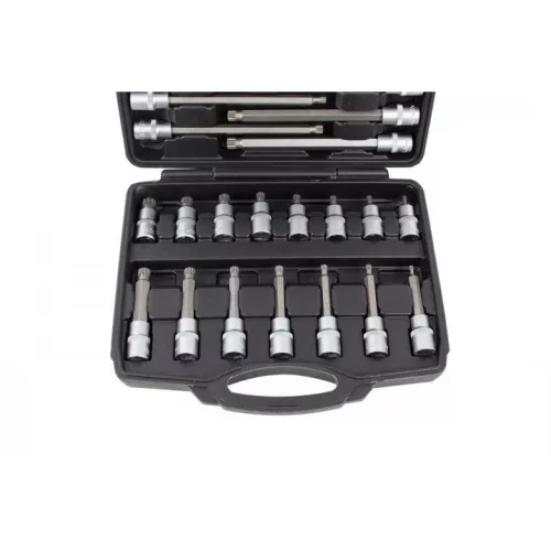 KROFtools XZN bitfej készlet 1/2”, M5–M16, 26 részes (6026)