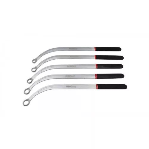 KROFtools Szíjtárcsa csillagkulcs készlet hajlított szárral, 13–19 mm, 5 részes (6111)