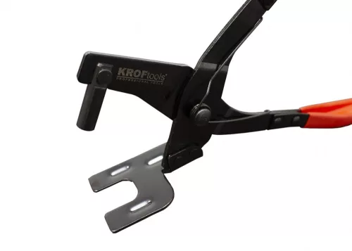 KROFtools Kipufogó gumibak leszedő fogó, önzáró nyomócsappal, 25°-os markolattal (K-6188)