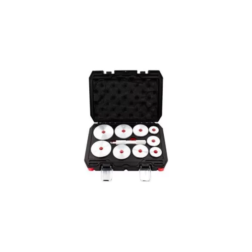 KROFtools Csapágy- és tömítés ki-/beszerelő készlet, 39,5–81 mm, 10 részes (6312)