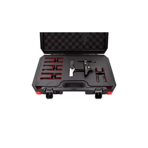 KROFtools Gömbfej kinyomó készlet cserélhető fejekkel, futómű gömbcsukló szereléshez – 20–30 mm (6322)