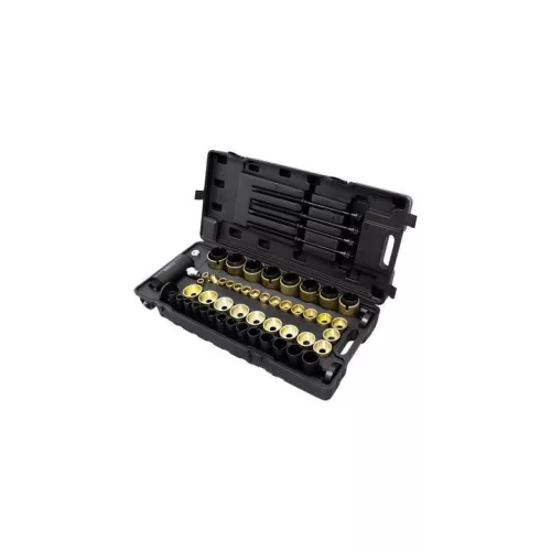 KROFtools Hidraulikus csapágy- és szilent ki-be szerelő készlet, 63 részes (6329)