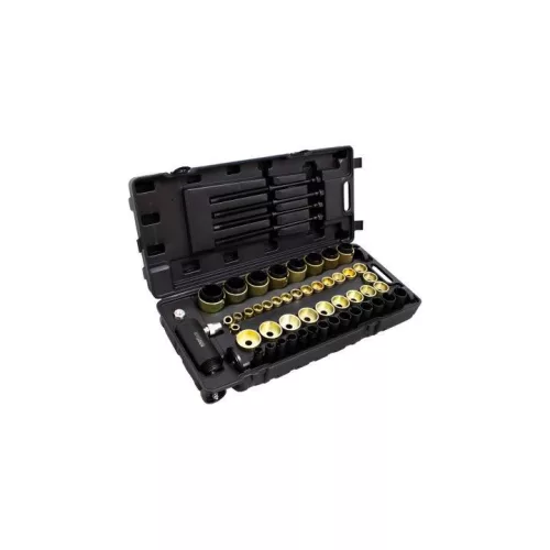 KROFtools Hidraulikus csapágy- és szilent ki-be szerelő készlet, 63 részes (6329)