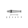 KROFtools Állítható csapos körmöskulcs készlet furatos anyákhoz, 2,5–9 mm, 10 részes (6430)