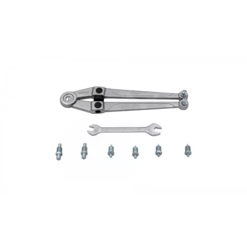 KROFtools Állítható csapos körmöskulcs készlet furatos anyákhoz, 2,5–9 mm, 10 részes (6430)