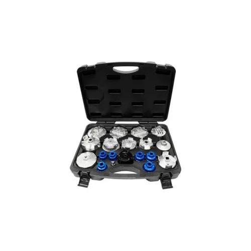 KROFtools Olajszűrő leszedő készlet, 19 részes – 2. generációs, univerzális (6516)