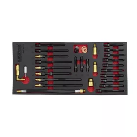   KROFtools Adapterkészlet kompresszió- és nyomásveszteség-mérőhöz.  30 RÉSZES (8113)