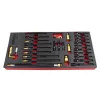 KROFtools Adapterkészlet kompresszió- és nyomásveszteség-mérőhöz.  30 RÉSZES (8113)