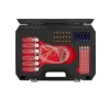 KROFtools Common Rail porlasztó visszafolyásmérő készlet 24 adapterrel, Bosch Denso Delphi Siemens injektorokhoz (8114)