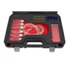 KROFtools Common Rail porlasztó visszafolyásmérő készlet 24 adapterrel, Bosch Denso Delphi Siemens injektorokhoz (8114)