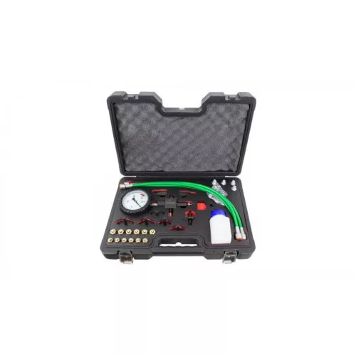 KROFtools Common rail nagynyomású dízel teszter készlet 0–2000 bar, analóg mérőórával (8150)
