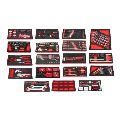 KROFtools SZERSZÁMkocsi ( SZEKRÉNY )  7 FIÓKOS 352 RÉSZES - FEKETE (8353PRE)