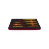 KROFtools VDE villanyszerelő szigetelt imbuszkulcs készlet, 1000 V, 3–12 mm, 7 részes (8363)