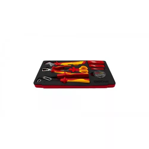 KROFtools Villanyszerelő 8 részes VDE szigetelt szerszámkészlet (8365)
