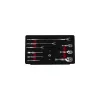 KROFtools Rövid racsnis hajtókar készlet 12 részes, 1/4”, 3/8” és 1/2” tartozékokkal (8368)