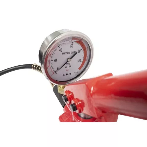 KROFtools Kézi hidraulikus pumpa nyomásmérő órával  (8457)