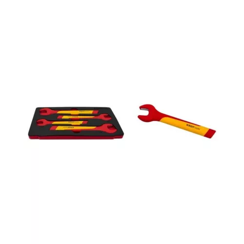 KROFtools Villanyszerelő SZERSZÁmSZEKRÉNY SZIGETELT SZERSZÁmokkal - 6 MODUL, fekete (8498PRE)