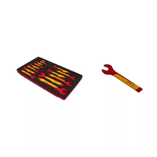 KROFtools Villanyszerelő SZERSZÁmSZEKRÉNY SZIGETELT SZERSZÁmokkal - 6 MODUL, fekete (8498PRE)