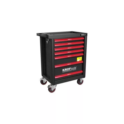 KROFtools  SZERSZÁMkocsi (SZEKRÉNY) 7 FIÓKOS 236 DARABOS, FEKETE (8500PRE)