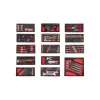 KROFtools  SZERSZÁMkocsi (SZEKRÉNY) 7 FIÓKOS 236 DARABOS, PIROS (8500VER)