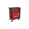 KROFtools SZERSZÁMkocsi , (SZEKRÉNY) 7 FIÓKOS 173 DARAB szerszám, piros  (8501VER)