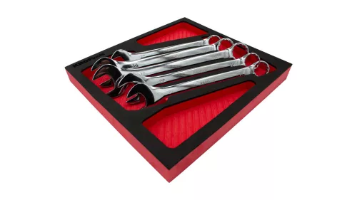 KROFtools Csillag-villáskulcs készlet 5 részes, 24–32 mm, szerszámtálca (K-8527)