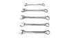 KROFtools Csillag-villáskulcs készlet 5 részes, 24–32 mm, szerszámtálca (K-8527)