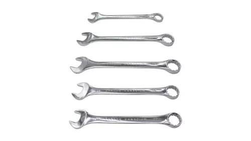KROFtools Csillag-villáskulcs készlet 5 részes, 24–32 mm, szerszámtálca (K-8527)