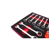 KROFtools Racsni-csillag-villáskulcs és 1/4" bitkészlet szerszám tálca, szivacs, 45 db szerszám (8569)