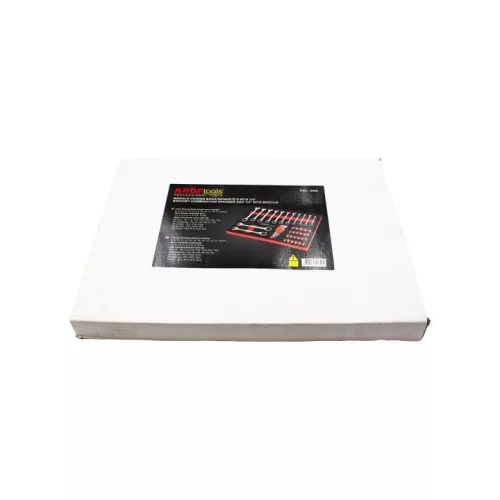 KROFtools Racsni-csillag-villáskulcs és 1/4" bitkészlet szerszám tálca, szivacs, 45 db szerszám (8569)